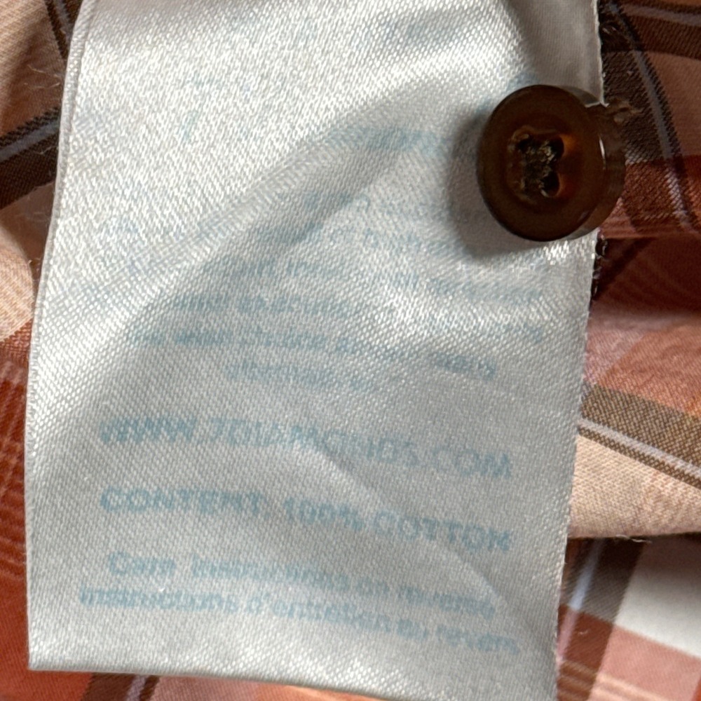 7Diamonds Shirt Mens Extra Large Western Double Pearl Snap Plaid 100% Cotton - Picture 11 of 11
